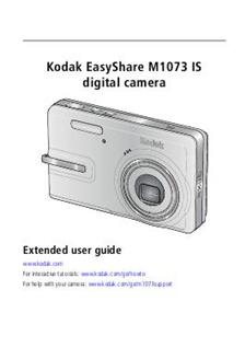 Kodak EasyShare M 1073 IS manual. Camera Instructions.